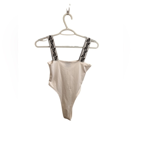 LF Cream Bodysuit with Black Straps - Picture 1 of 4